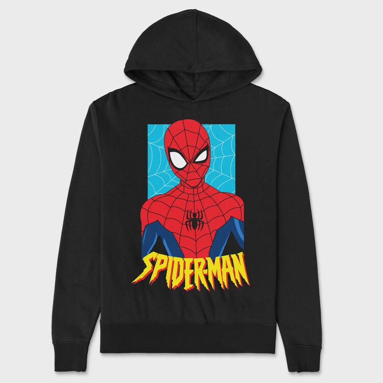 Spiderman Web Crawl 1, Hanorac Oversize Barbati (Unisex)