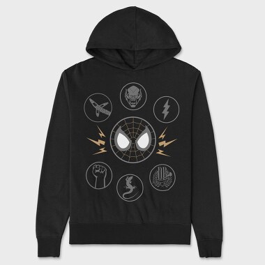 Spiderman Web Spin, Hanorac Oversize Barbati (Unisex)