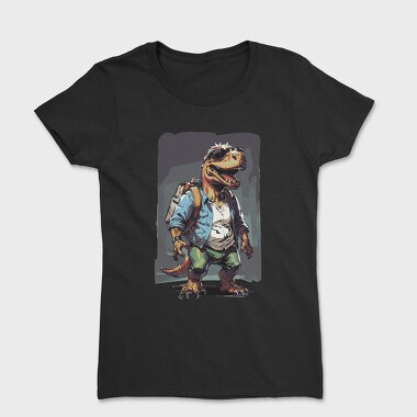 Adventurous Dinosaur T Rex, Tricou Femei