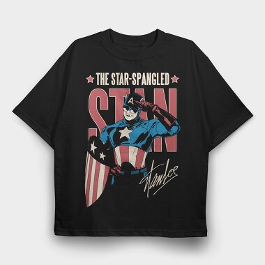 Star Spangled Salute, Tricou Oversize Barbati (Unisex)