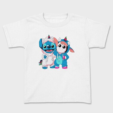 Stitch Unicorn Hoodie, Tricou Copii