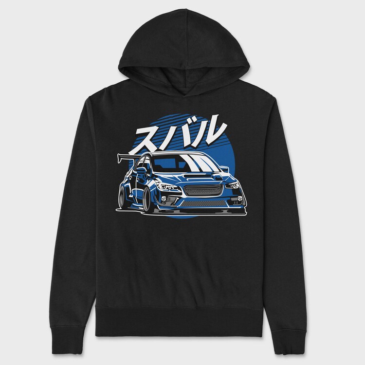 Subaru Drift Racer, Hanorac Oversize Barbati (Unisex)
