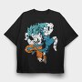 Super Saiyan Burst, Tricou Oversize Barbati (Unisex)