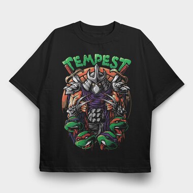 Tempest Skull, Tricou Oversize Barbati (Unisex)