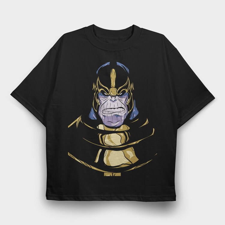 Thanos Face Mask, Tricou Oversize Barbati (Unisex)