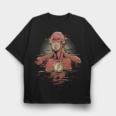 The Flash Lightning Bolt, Tricou Oversize Barbati (Unisex)