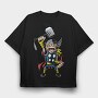 Thor Hammer Punch, Tricou Oversize Barbati (Unisex)