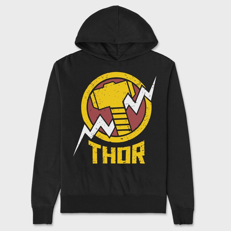 Thor Hammer, Hanorac Oversize Barbati (Unisex)