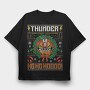 Thunder Ho Ho Ho, Tricou Oversize Barbati (Unisex)
