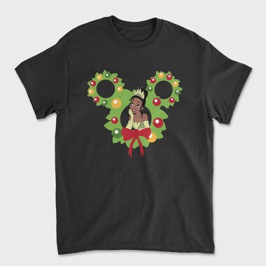 Tiana Holiday Wreath, Tricou Barbati (Unisex)