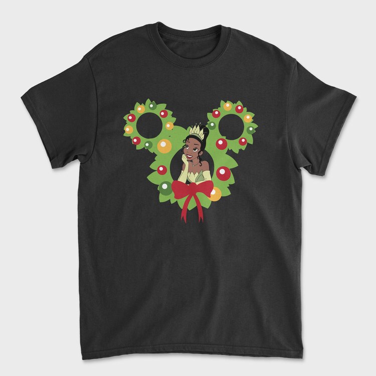 Tiana Holiday Wreath, Tricou Barbati (Unisex)
