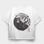 Tiger Roar Yin Yang, Tricou Oversize Barbati (Unisex)