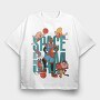 Tune Squad Hoops, Tricou Oversize Barbati (Unisex)