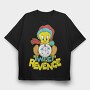 Tweety Revenge, Tricou Oversize Barbati (Unisex)
