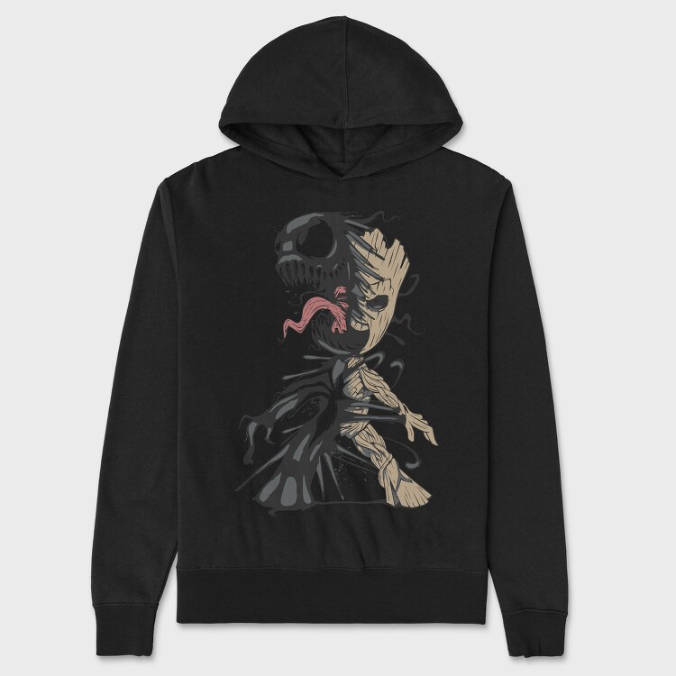 Venomized Groot, Hanorac Oversize Barbati (Unisex)