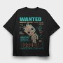 Wanted Bounty Hunter Groot, Tricou Oversize Barbati (Unisex)