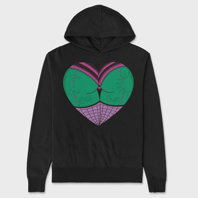 Witchcraft Heart, Hanorac Oversize Barbati (Unisex)