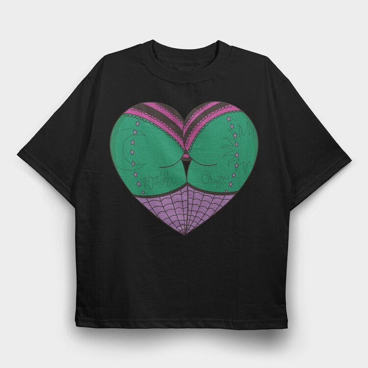Witchcraft Heart, Tricou Oversize Barbati (Unisex)