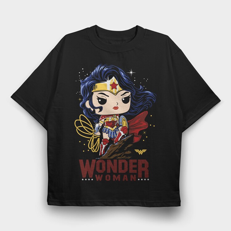 Wonder Woman Wonder, Tricou Oversize Barbati (Unisex)