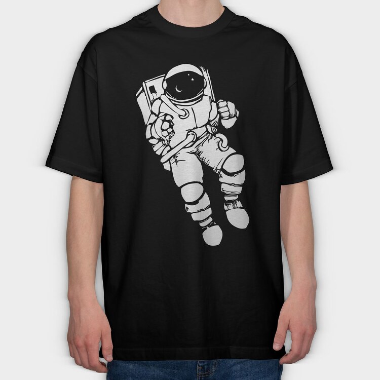 Neon Wolf Howl 18, Tricou Oversize Barbati (Unisex)