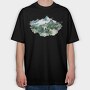 Foggy Peaks Forest, Tricou Oversize Barbati (Unisex)