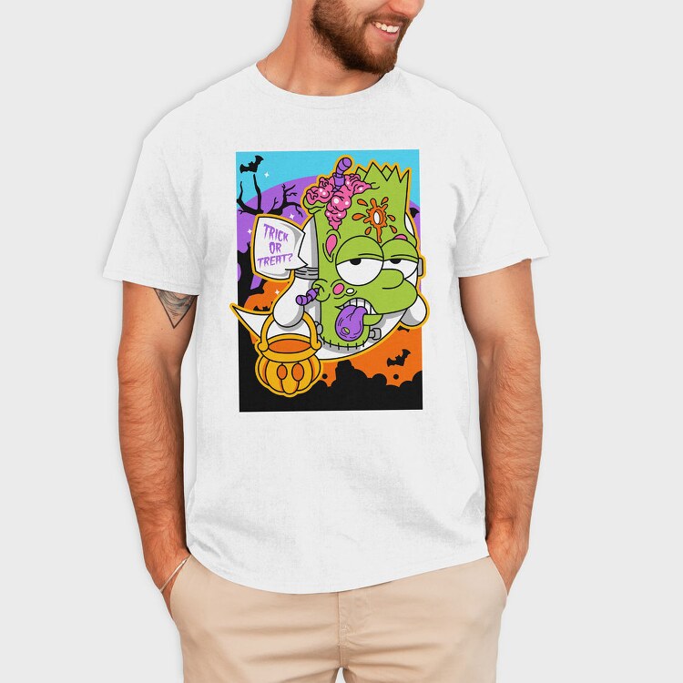 Halloween Zombie Trick Or Treat, Tricou Barbati (Unisex)