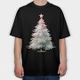 Frosty Christmas Serenity, Tricou Oversize Barbati (Unisex)