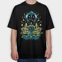 Alien Planet Explorer, Tricou Oversize Barbati (Unisex)