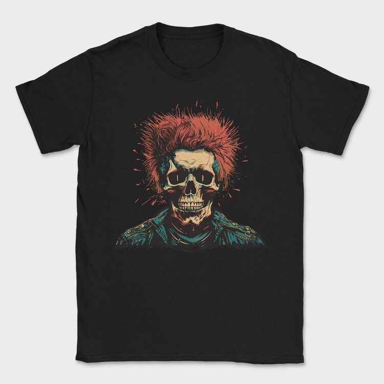 Skull Punk, Tricou Barbati (Unisex)