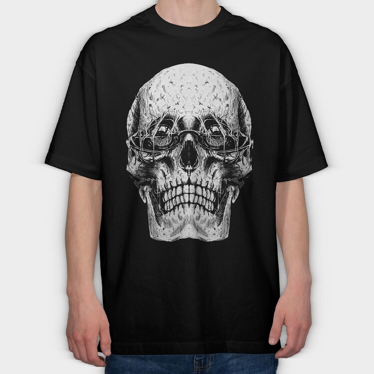 Skull Sunglasses, Tricou Oversize Barbati (Unisex)