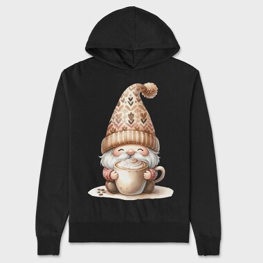 Frosty Gnome Morning Latte, Hanorac Oversize Barbati (Unisex)