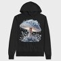 Frosty Mushroom Flowers, Hanorac Oversize Barbati (Unisex)