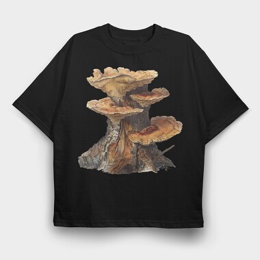 Fungi Fall Fairytale, Tricou Oversize Barbati (Unisex)