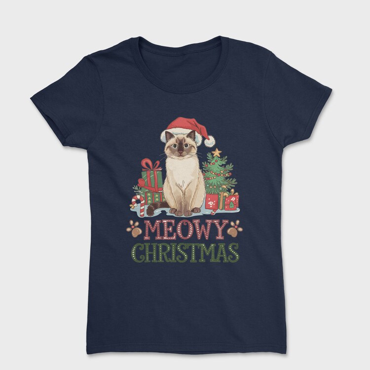 Funny Cat Christmas, Tricou Femei