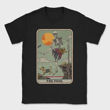 Funny Skeleton Card, Tricou Barbati (Unisex)