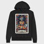Funny Skeleton Tarot, Hanorac Oversize Barbati (Unisex)