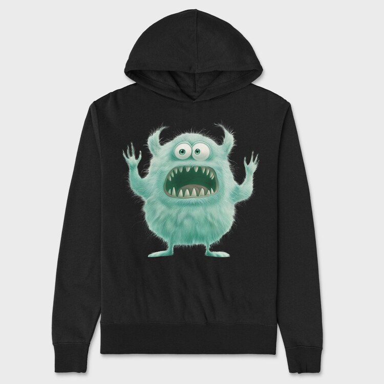 Furry Monster Scream, Hanorac Oversize Barbati (Unisex)
