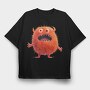 Furry Monster Smile, Tricou Oversize Barbati (Unisex)
