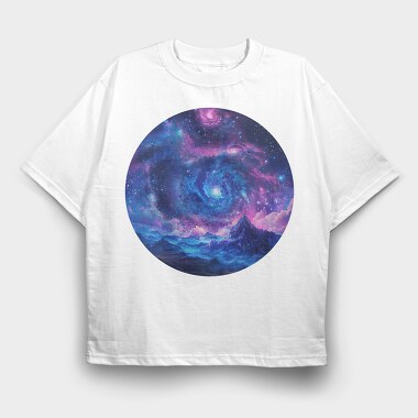 Galactic Climbers Night, Tricou Oversize Barbati (Unisex)