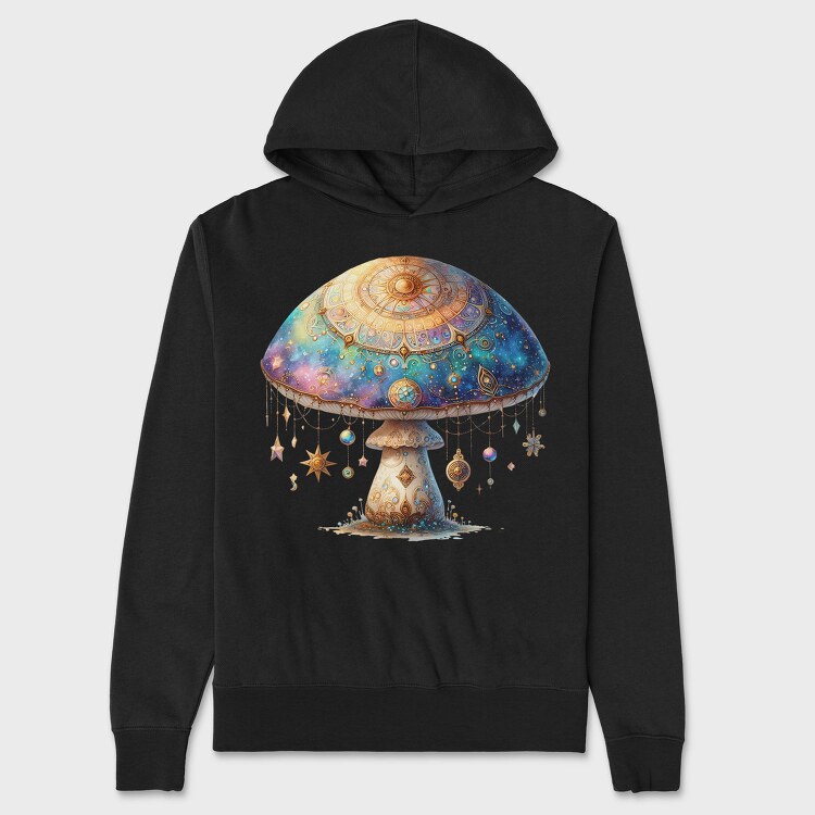 Galactic Fantasy Mushroom, Hanorac Oversize Barbati (Unisex)