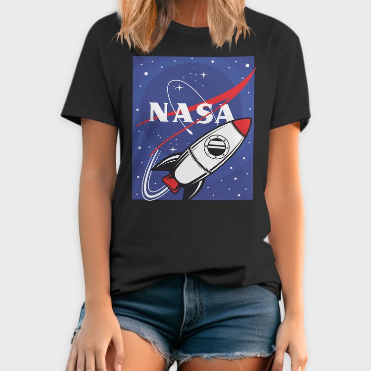 Nasa Rocket Blast, Tricou Barbati (Unisex)