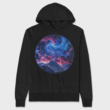 Galactic Hike Stars, Hanorac Oversize Barbati (Unisex)