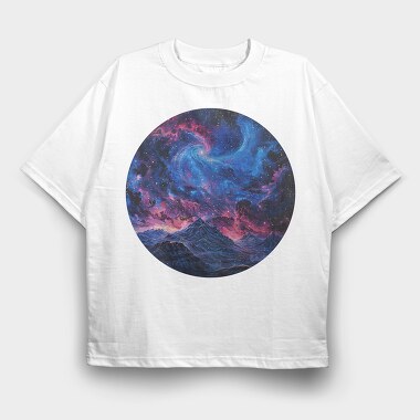 Galactic Hike Stars, Tricou Oversize Barbati (Unisex)