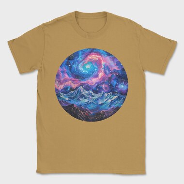 Galactic Mountain Night, Tricou Barbati (Unisex)