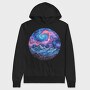 Galactic Mountain Night, Hanorac Oversize Barbati (Unisex)