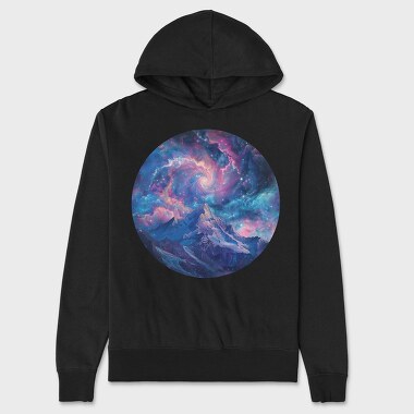 Galactic Mountain Sublimation, Hanorac Oversize Barbati (Unisex)