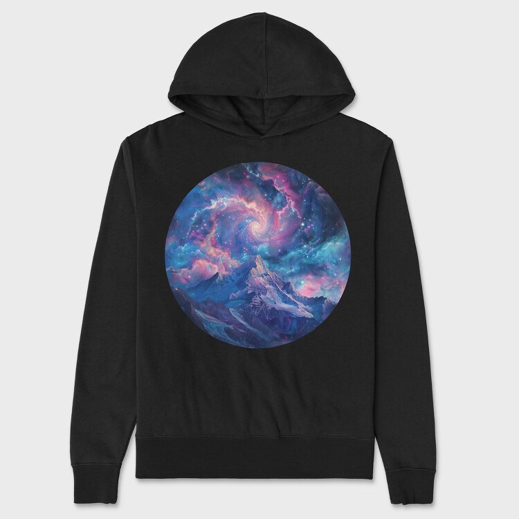 Galactic Mountain Sublimation, Hanorac Oversize Barbati (Unisex)