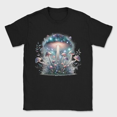 Galactic Mushroom Glow, Tricou Barbati (Unisex)