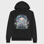 Galactic Mushroom Glow, Hanorac Oversize Barbati (Unisex)