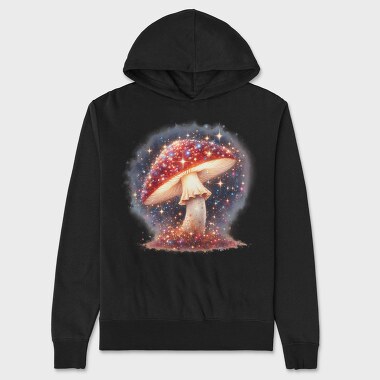 Galactic Mushroom Stars, Hanorac Oversize Barbati (Unisex)